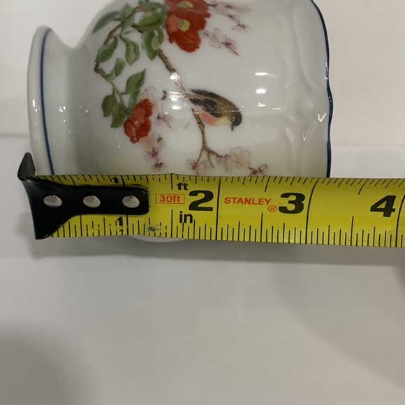 Vintage Japanese Porcelain Jardiniere Planter Birds Takahashi San Francisco - Picture 5 of 6